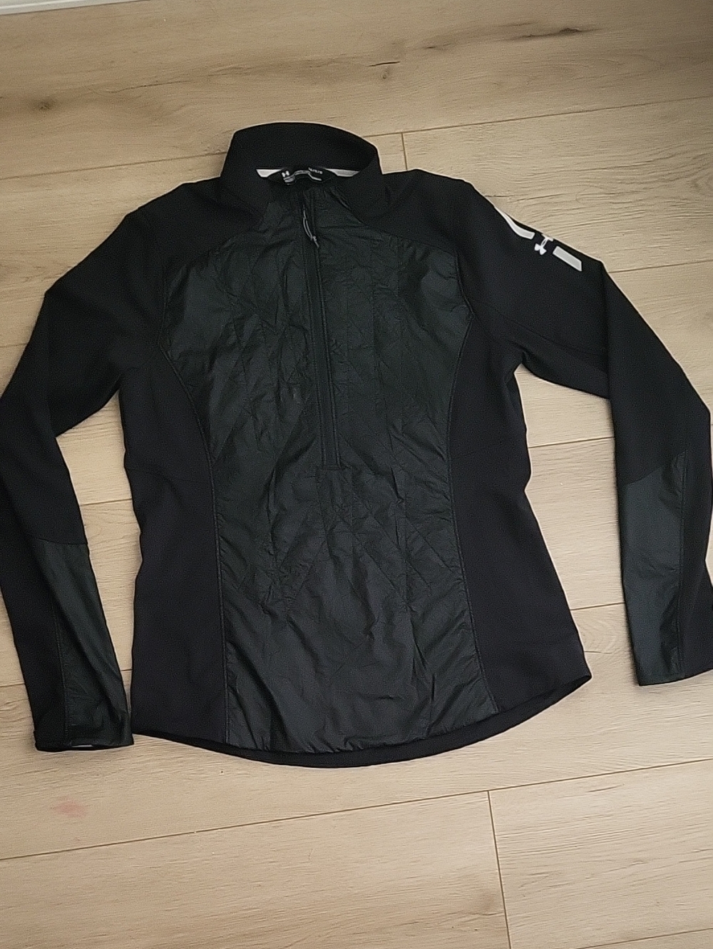 Under Armour Black ColdGear Quarter-Zip Pullover